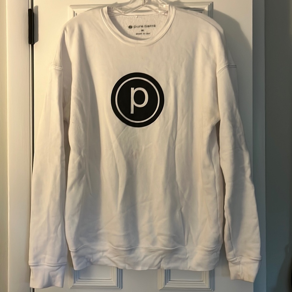 Pure Barre White Crew